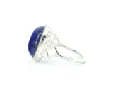 Zilveren sterling ring met blauwe edelsteen – foto 2 – kavel bij Onlineveilingmeester