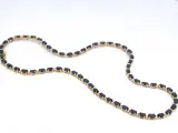 Geelgouden collier met diamanten en saffier – foto 5 – kavel bij Onlineveilingmeester