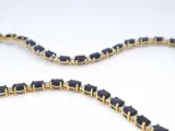 Geelgouden collier met diamanten en saffier – foto 6 – kavel bij Onlineveilingmeester