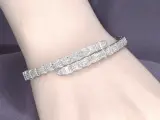 Witgouden armband van serpent model met natuurlijke diamanten – foto 5 – kavel bij Onlineveilingmeester