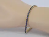 Gouden tennisarmband met natuurlijke saffieren – foto 2 – kavel bij Onlineveilingmeester
