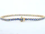 Gouden tennisarmband met natuurlijke saffieren – foto 3 – kavel bij Onlineveilingmeester