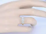 Gouden ring met drie chatons van diamanten 0.75 carat – foto 3 – kavel bij Onlineveilingmeester