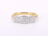 Gouden ring met drie chatons van diamanten 0.75 carat – foto 6 – kavel bij Onlineveilingmeester