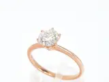 Rosegouden ring met een briljant geslepen diamant van 1.00 carat – foto 3 – kavel bij Onlineveilingmeester