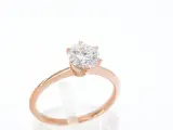 Rosegouden ring met een briljant geslepen diamant van 1.00 carat – foto 4 – kavel bij Onlineveilingmeester