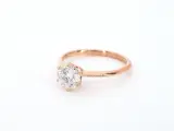 Rosegouden ring met een briljant geslepen diamant van 1.00 carat – foto 8 – kavel bij Onlineveilingmeester