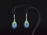 Oorhangers van 18 carats goud met diamanten van hoge kwaliteit en blauwe saffieren – foto 5 – kavel bij Onlineveilingmeester