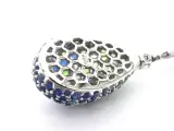 Oorhangers van 18 carats goud met diamanten van hoge kwaliteit en blauwe saffieren – foto 7 – kavel bij Onlineveilingmeester