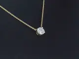 Gouden halsketting met een Briljant geslepen diamant van 0.50 carat – foto 3 – kavel bij Onlineveilingmeester