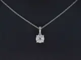 Witgouden entourage hanger met briljant geslepen diamanten, excl. ketting – foto 2 – kavel bij Onlineveilingmeester