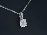 Witgouden entourage hanger met briljant geslepen diamanten, excl. ketting – foto 4 – kavel bij Onlineveilingmeester