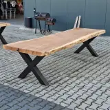 Boomstam eettafel – foto 3 – kavel bij Onlineveilingmeester, Raalte