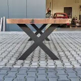 Boomstam eettafel – foto 4 – kavel bij Onlineveilingmeester, Raalte
