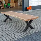 Boomstam eettafel – foto 6 – kavel bij Onlineveilingmeester, Raalte