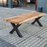 Boomstam eettafel – foto 2 – kavel bij Onlineveilingmeester, Raalte