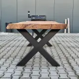 Boomstam eettafel – foto 3 – kavel bij Onlineveilingmeester, Raalte
