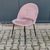 Ca. 25x velvet horecastoelen – roze & beige/grijs – foto 6 – kavel bij Onlineveilingmeester, Raalte
