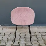 Ca. 25x velvet horecastoelen – roze & beige/grijs – foto 8 – kavel bij Onlineveilingmeester, Raalte