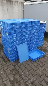 Ca. 40x Opslagbakken met klikdeksel, Blauw – foto 2 – kavel bij Onlineveilingmeester, Raalte