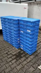 Ca. 40x Opslagbakken met klikdeksel, Blauw – foto 4 – kavel bij Onlineveilingmeester, Raalte