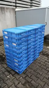 Ca. 40x Opslagbakken met klikdeksel, Blauw – foto 5 – kavel bij Onlineveilingmeester, Raalte