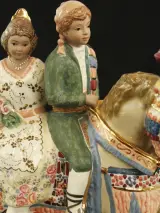 Armán (Segorbe) - 'Grupa Valenciana' porseleinen beeld Valenciaans koppel te paard - 37 cm – foto 7 – kavel bij De Kringwinkel, Antwerpen