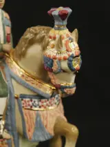 Armán (Segorbe) - 'Grupa Valenciana' porseleinen beeld Valenciaans koppel te paard - 37 cm – foto 8 – kavel bij De Kringwinkel, Antwerpen
