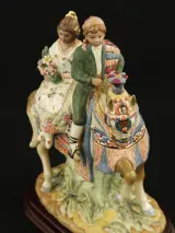 Armán (Segorbe) - 'Grupa Valenciana' porseleinen beeld Valenciaans koppel te paard - 37 cm – foto 9 – kavel bij De Kringwinkel, Antwerpen