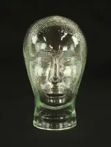 Vintage Glazen Mannequin Hoofd – Jaren 60/70 – foto 2 – kavel bij De Kringwinkel, Antwerpen