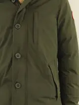 Canada Goose warme kakigroene heren winterjas met bontkraag - maat: S – foto 4 – kavel bij De Kringwinkel, Antwerpen