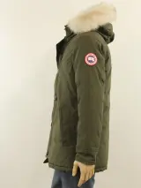 Canada Goose warme kakigroene heren winterjas met bontkraag - maat: S – foto 6 – kavel bij De Kringwinkel, Antwerpen