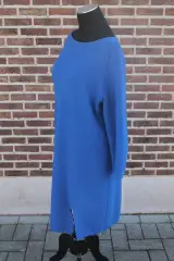 Blauw wollen kleed (Natan) - Maat 42 – foto 3 – kavel bij De Kringwinkel, Brecht