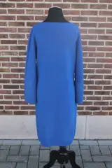 Blauw wollen kleed (Natan) - Maat 42 – foto 4 – kavel bij De Kringwinkel, Brecht