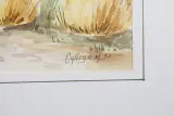Aquarelschilderij met certificaat: Michèle Gallego – foto 3 – kavel bij De Kringwinkel, Brecht