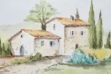 Aquarelschilderij met certificaat: Michèle Gallego – foto 4 – kavel bij De Kringwinkel, Brecht