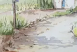 Aquarelschilderij met certificaat: Michèle Gallego – foto 5 – kavel bij De Kringwinkel, Brecht