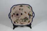 Vintage handbeschilderde keramische serveerschaal – foto 2 – kavel bij De Kringwinkel, Brecht