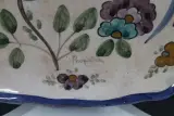 Vintage handbeschilderde keramische serveerschaal – foto 5 – kavel bij De Kringwinkel, Brecht