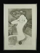 Pierre Dewinter (1935–2013) – Tweeluik litho's vrouwelijke naakt – foto 4 – kavel bij De Kringwinkel, Antwerpen