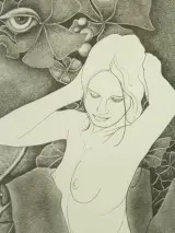 Pierre Dewinter (1935–2013) – Tweeluik litho's vrouwelijke naakt – foto 7 – kavel bij De Kringwinkel, Antwerpen