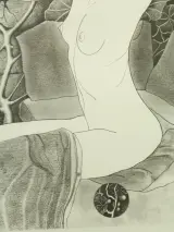 Pierre Dewinter (1935–2013) – Tweeluik litho's vrouwelijke naakt – foto 8 – kavel bij De Kringwinkel, Antwerpen