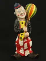 Set van 3 vintage clown spaarpotten in keramiek – foto 7 – kavel bij De Kringwinkel, Antwerpen