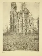 Etsen van James Ensor uit de collectie van de Kredietbank – foto 5 – kavel bij De Kringwinkel, Antwerpen