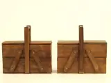 Vintage set van 2 houten naaidozen – foto 3 – kavel bij De Kringwinkel, Antwerpen