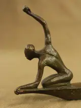André Vincent Becquerel (1893–1981) – Les Piroguiers – Bronzen sculptuur, ca. 1930 – foto 12 – kavel bij De Kringwinkel, Antwerpen