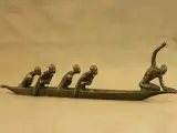 André Vincent Becquerel (1893–1981) – Les Piroguiers – Bronzen sculptuur, ca. 1930 – foto 6 – kavel bij De Kringwinkel, Antwerpen