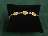 Sterling zilveren armband met amber cabochons – foto 3 – kavel bij De Kringwinkel, Antwerpen