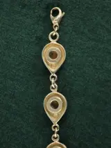 Sterling zilveren armband met amber cabochons – foto 5 – kavel bij De Kringwinkel, Antwerpen