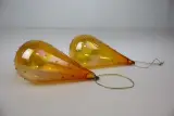 Glazen kerstornamenten (amber-en oranjetinten) – foto 6 – kavel bij De Kringwinkel, Izegem